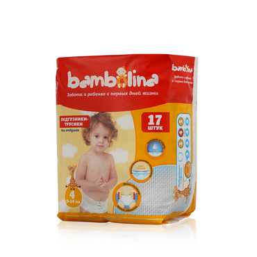 Подгузники - трусики Bambolina для детей 9-14кг 17шт