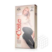 Женские колготки Conte Cotton 250den Nero 6 размер