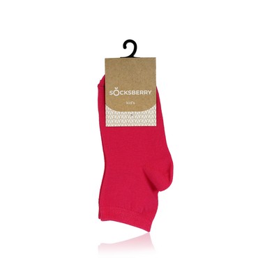 Детские носки Socksberry KS-0030 укороченные Малиновый р.18