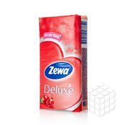 Носовые платочки Zewa Deluxe 3х-слойные бумажные " Гранат " 10шт
