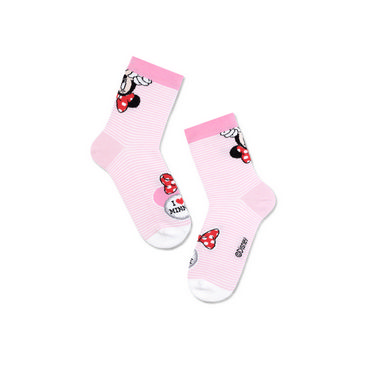 Детские носки Conte Kids Disney трикотажные , 350 , р.20 , Светло-розовые