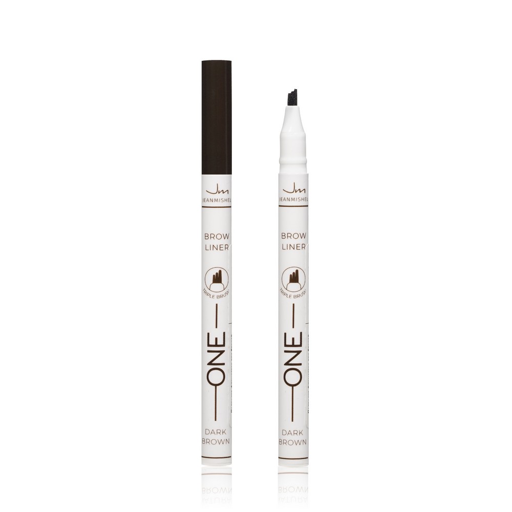 Фломастер для бровей Jeanmishel Brow Liner Triple Brush  One  , 03 , 0,7мл