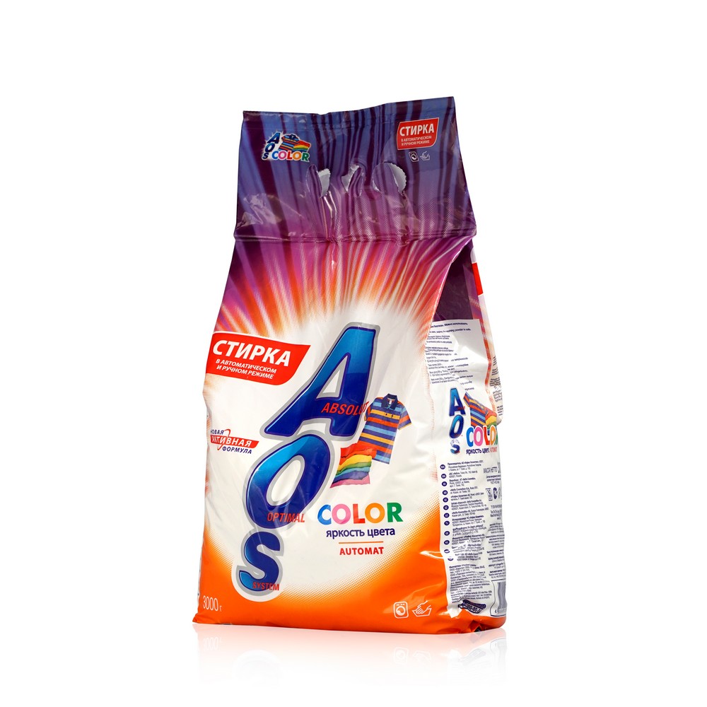 

Порошок для стирки цветного белья AOS Color автомат 3кг