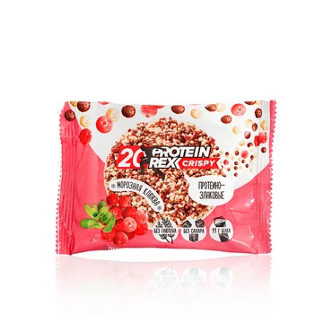 Хлебцы Protein Rex протеино - злаковые " Морозная клюква " 20% протеина 55г