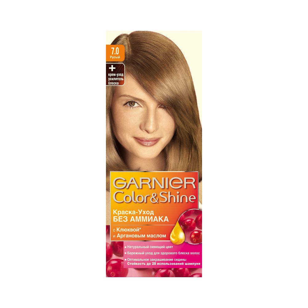 

Крем - краска Garnier Color&Shine стойкая для волос 7.0 Русый