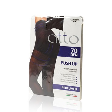 Женские моделирующие колготки Atto Push Up 70den Cappucino 3 размер