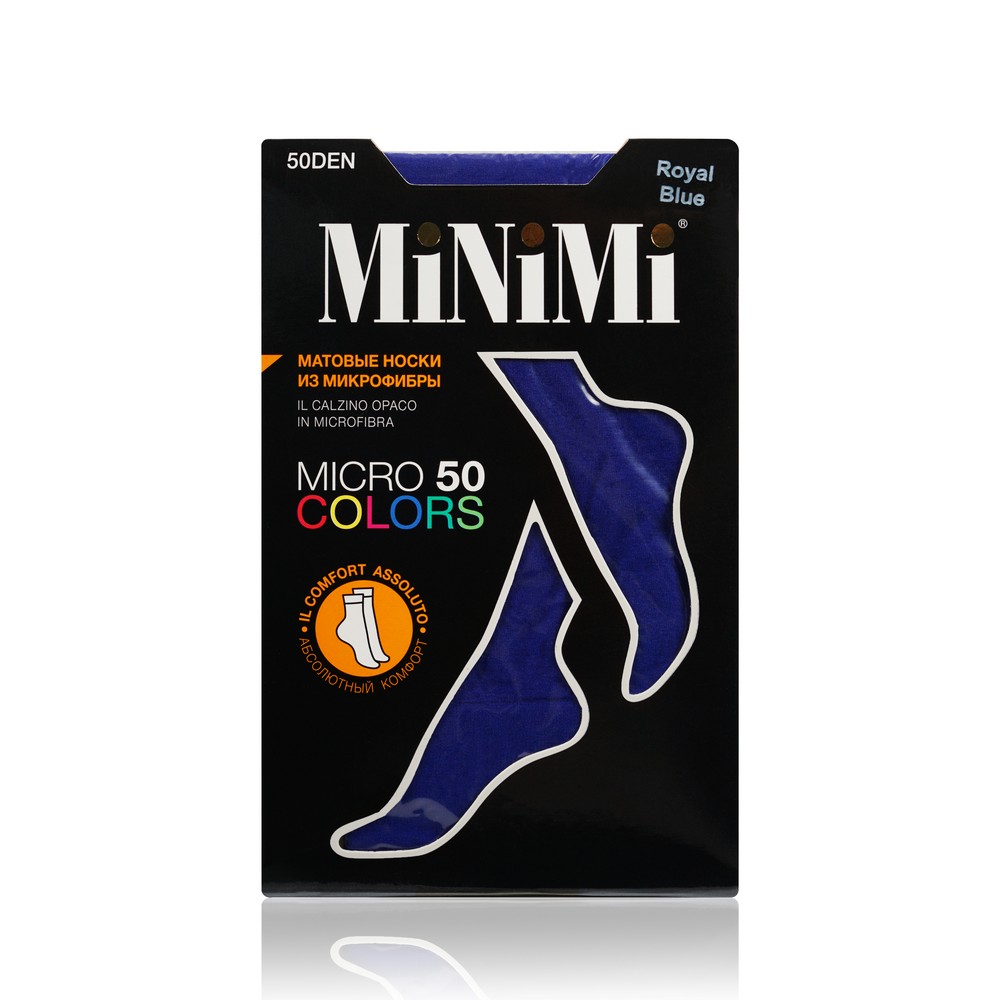 

Женские носки Minimi Micro Colors 50den royal blue