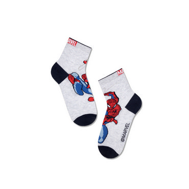 Детские носки Conte Kids Marvel 357 , трикотажные , светло-серые , р.16
