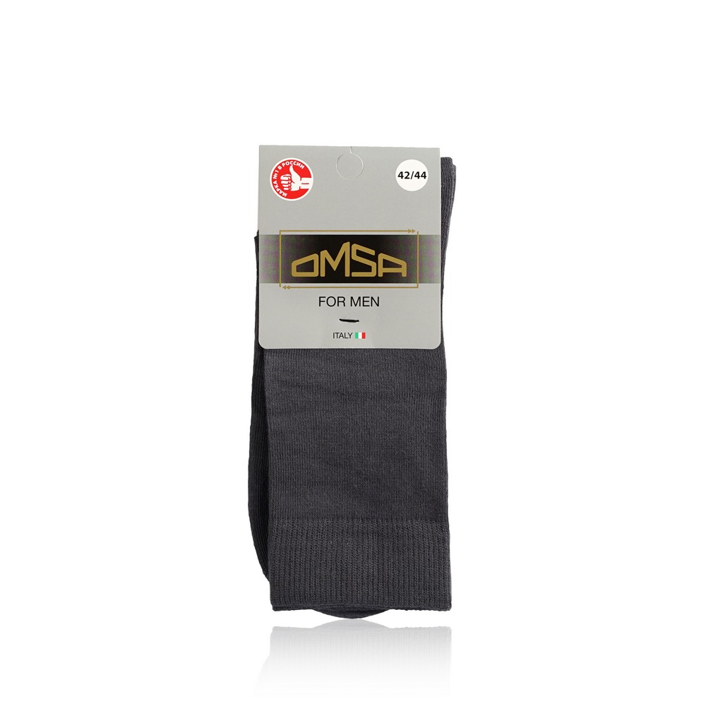 

Мужские носки Omsa Eco трикотажные , 401 , Grigio Scuro , р.42-44
