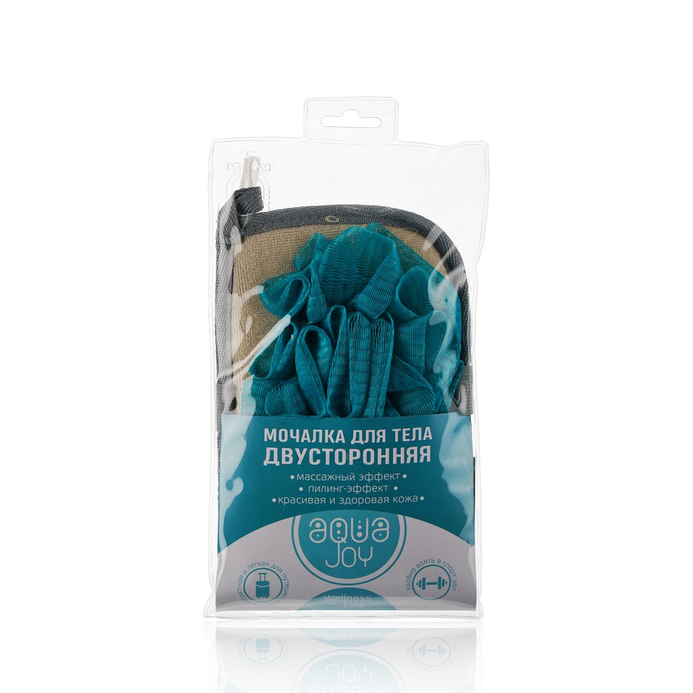 

Двусторонняя мочалка для душа Aqua Joy