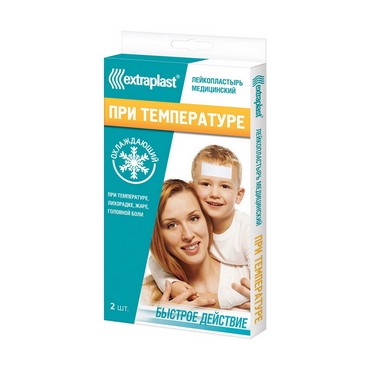 Пластырь охлаждающий Extraplast " при температуре " 2шт