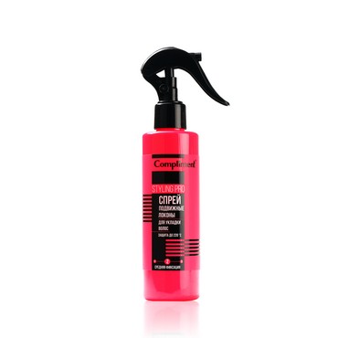 Спрей для укладки волос Compliment Styling Pro " Подвижные локоны " Средняя фиксация (2) 200мл