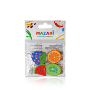 Набор ластиков Mazari " Fruity " фигурный , многоцветный