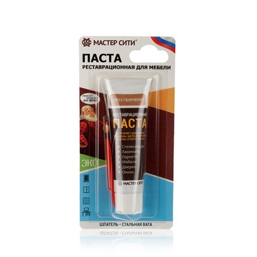 Шпатлевка мебельная Мастер сити ( реставрационная паста ) , Орех Гварнери 30мл