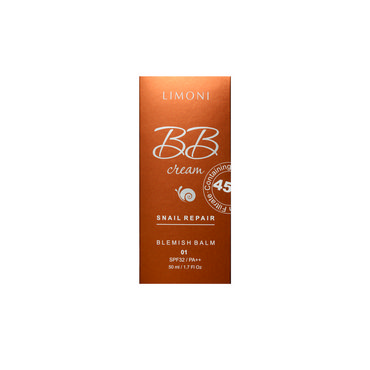 BB крем для лица LIMONI Snail Repair с экстрактом секреции улитки 01 50мл