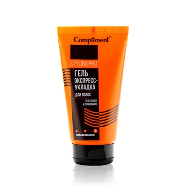 Гель для волос Compliment Styling Pro " экспресс - укладка " Очень сильная фиксация (3) 165мл
