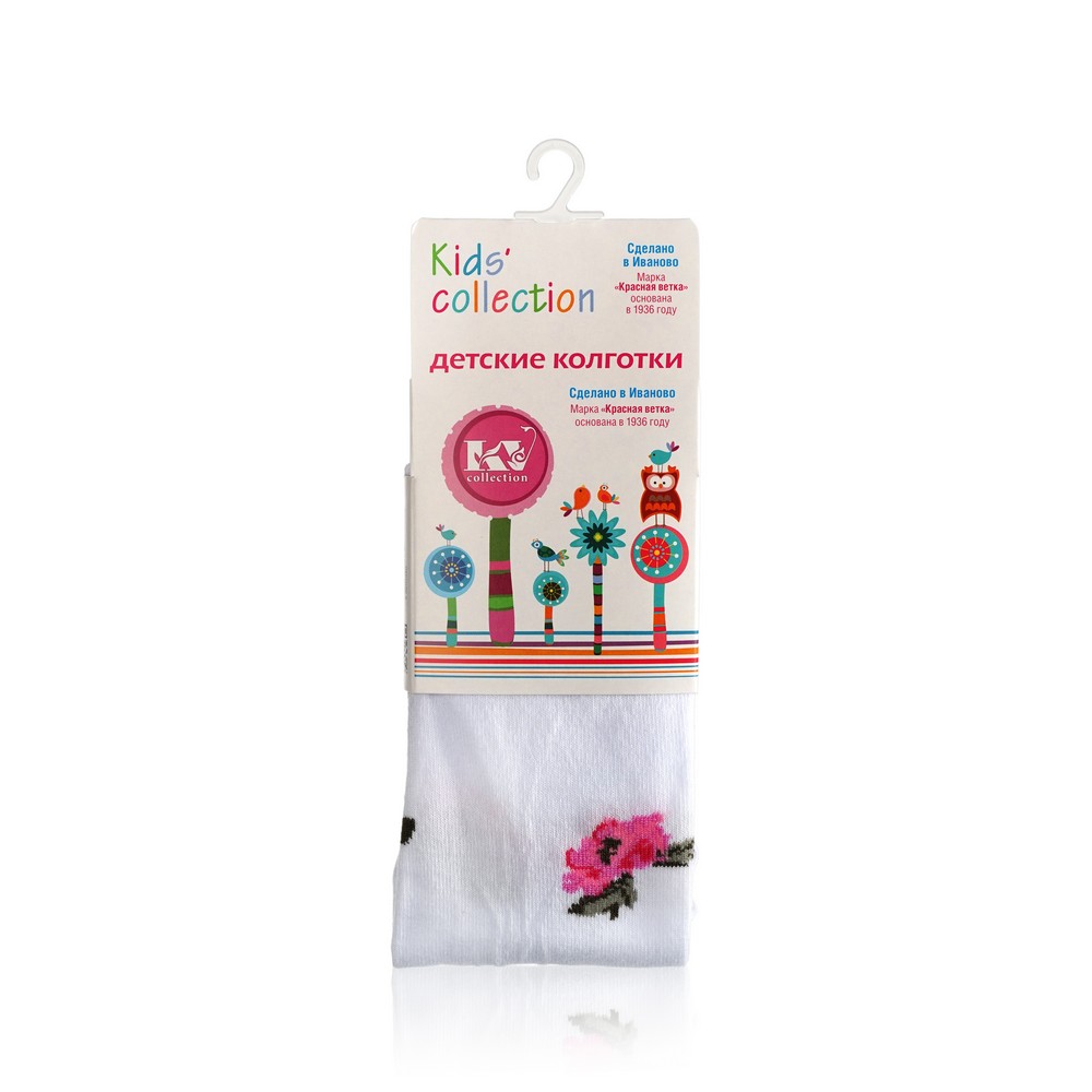 

Детские колготки Красная ветка Kids Collection с-857 " Цветы " Белый р.98-104