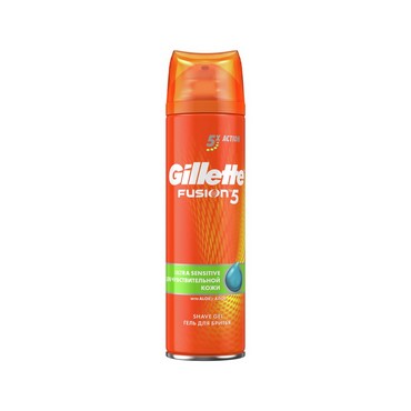 Гель для бритья Gillette Fusion для чувствительной кожи 200мл
