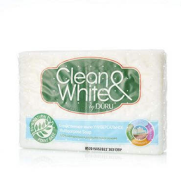 Туалетное мыло Duru Clean & White хозяйственное 125г 2шт