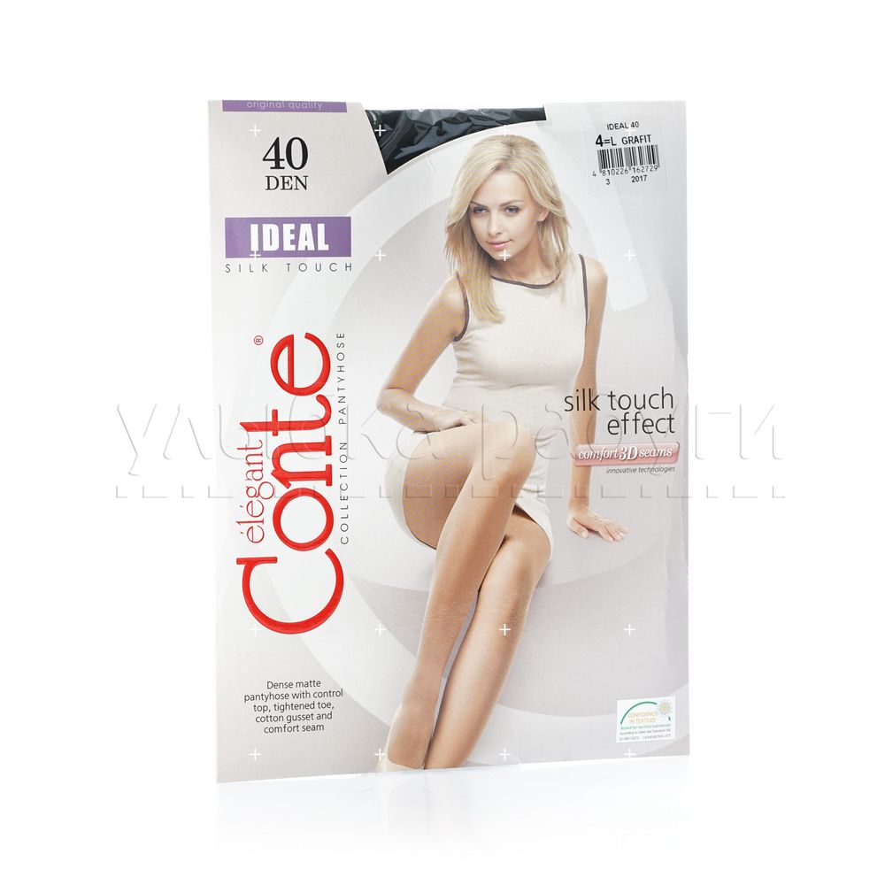 

Женские колготки Conte Ideal 40den Grafit 4 размер
