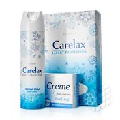 Женский набор Carelax ( дезодорант - антиперспирант " Свежая вода " 150мл + мягкое отшелушивающее туалетное крем - мыло 100г )