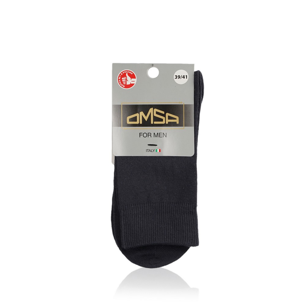 

Мужские носки Omsa Eco трикотажные , 401 , Grigio Scuro , р.39-41
