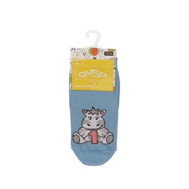 Детские носки Omsa Kids Цифры Blu Chiaro р.19-22