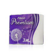 Туалетная бумага Floom Premium 3х-слойная 4шт