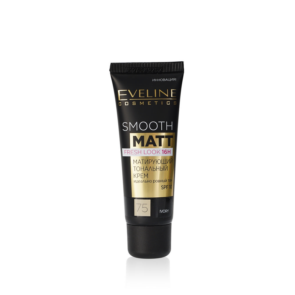 

Матирующий тональный крем для лица Eveline Smooth Matt 75 Ivory 30мл
