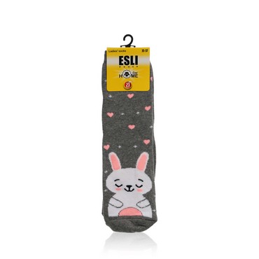 Женские махровые носки Home Line Esli " Заяц " , р.23