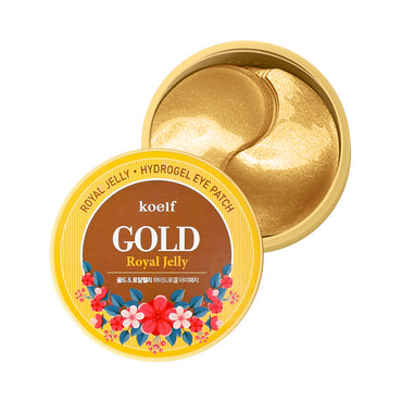 Гидрогелевые патчи для области вокруг глаз Koelf " Gold & Royal Jelly " с коллоидным золотом и с пчелиным маточным молочком 60шт