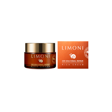 Крем LIMONI SNAIL REPAIR для лица " 24K GOLD SNAIL REPAIR " , с экстрактом слизи улитки , 50мл