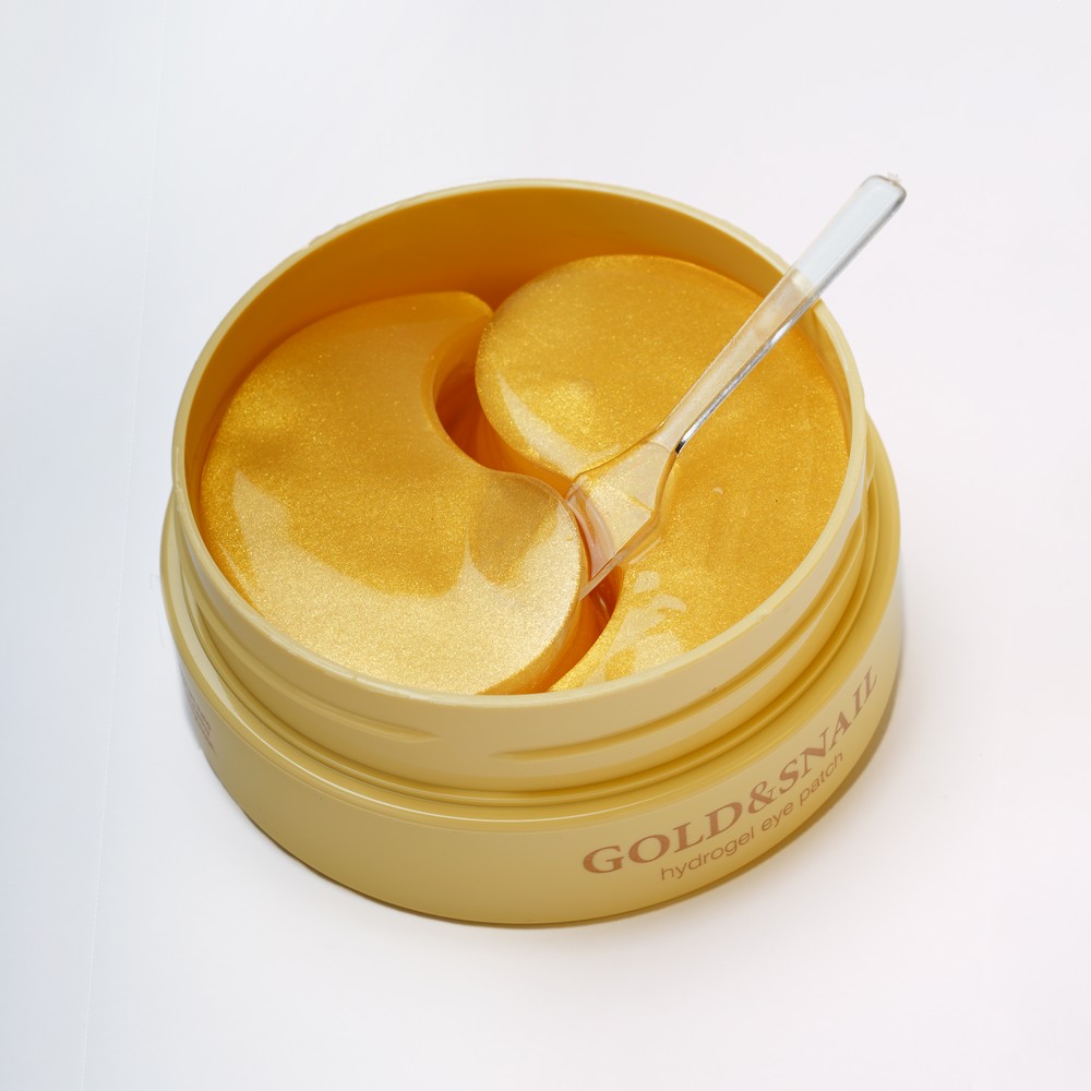 Гидрогелевые патчи с улиткой. Патчи Петитфи. Патчи Gold Snail Petitfee. Gold/Snail Hydrogel Eye Patch, 60 шт. Petitfee +5 Golden Complex патчи д/глаз с золотым компл 60шт Корея.