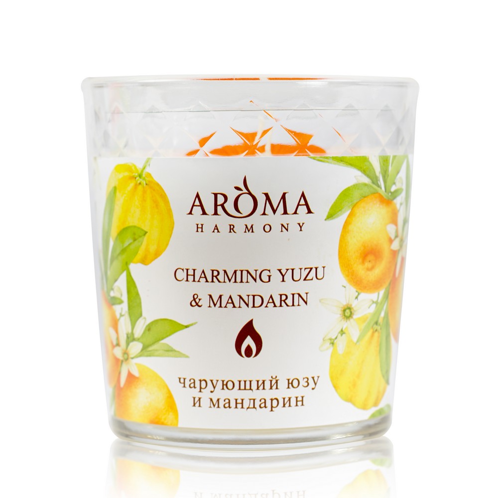 

Свеча ароматическая Aroma Harmony " Charming juzu & Mandarin " 160г