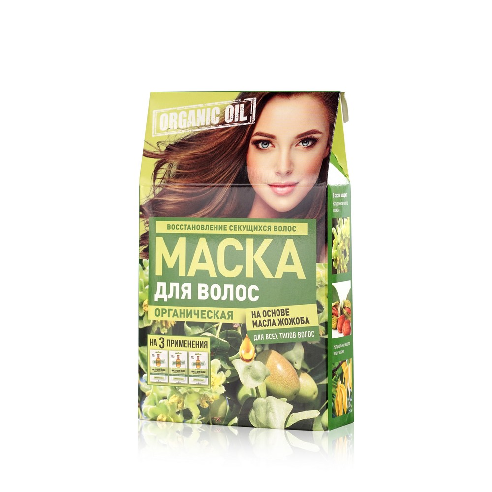 

Маска для волос ФИТОкосметик ORGANIC OIL Органическая для всех типов волос 3*30мл