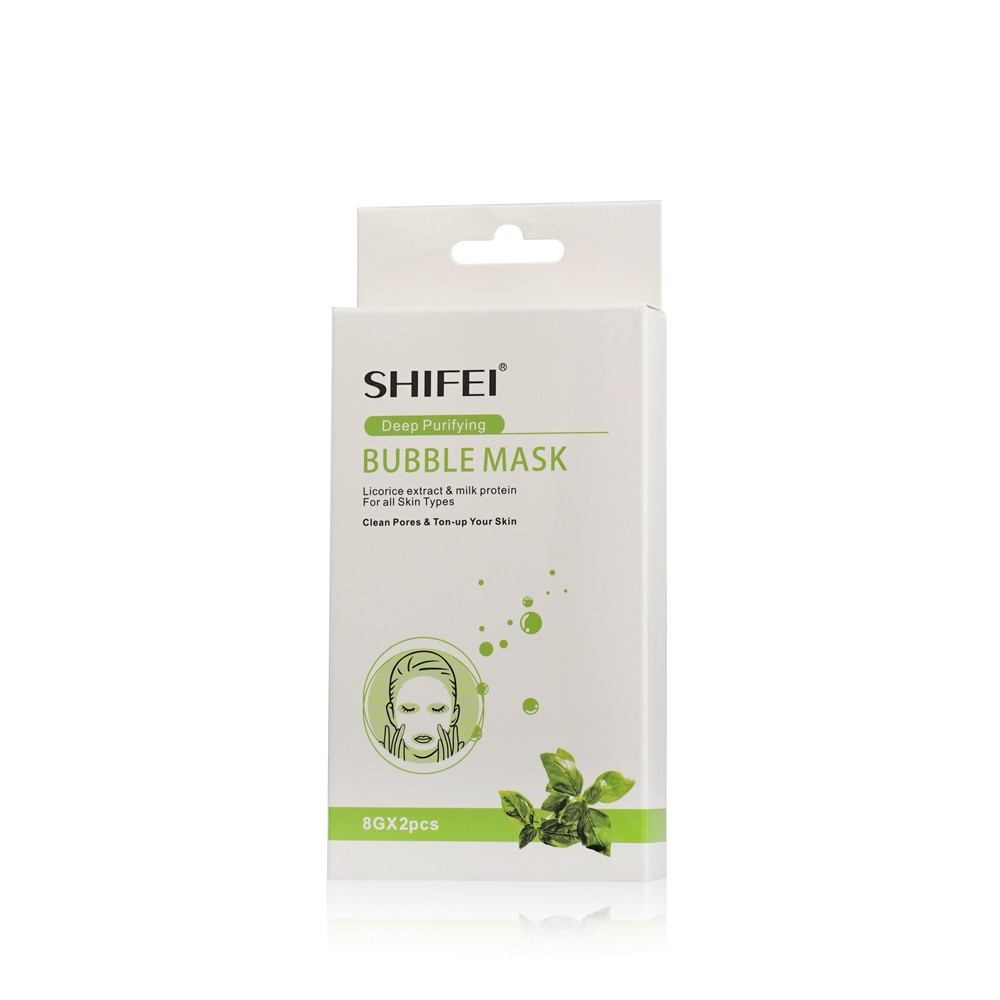 

Маска для лица Shifei " Deep Purifying " очищающая , Пузырьковая 2шт