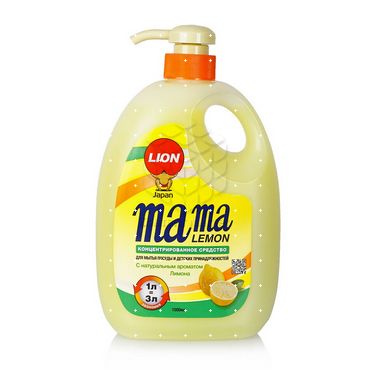 Гель Mama Lemon для мытья посуды с ароматом лимона 1л