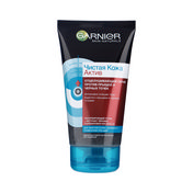 Отшелушивающий скраб Garnier Чистая Кожа Актив для лица с абсорбирующим углем 150мл