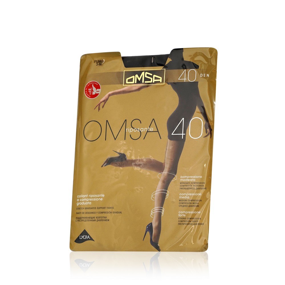 

Женские колготки Omsa Riposante 40den fumo 3 размер