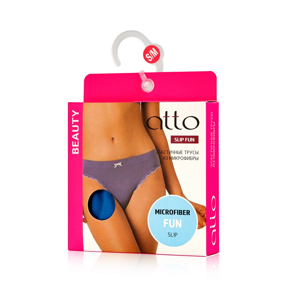 

Женские трусы Atto Slip Funny из микрофибры , Изумрудный , S/M