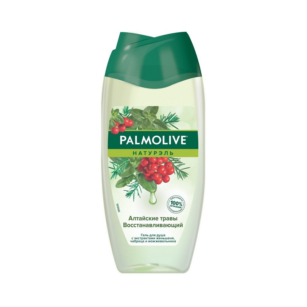

Гель для душа Palmolive Натурель " Алтайские травы " с экстрактами женьшеня , чабреца и можжевельника 250мл