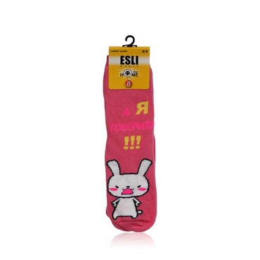 Женские махровые носки Home Line Esli " Заяц " , р.23