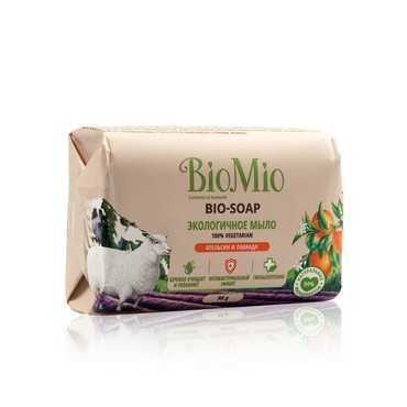 Туалетное мыло BioMio " апельсин и лаванда " 90г