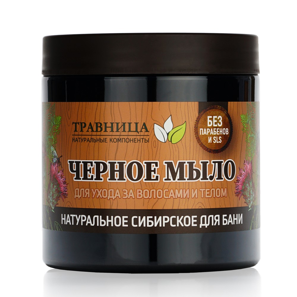 

Мыло для душа и бани Травница Черное 500мл