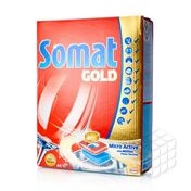 Таблетки Somat Gold для мытья посуды в посудомоечных машинах 44шт