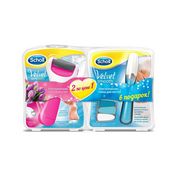 Набор для педикюра Scholl Velvet Smooth ( Электрическая роликовая пилка Pink для стоп + Электрическая пилка для ногтей )