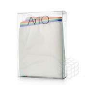 Женские трусы - слипы Atto , однотонные с цветной резинкой р.52