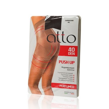 Dámské modelovací punčochové kalhoty Atto Push Up 40den Cappucino velikost 4