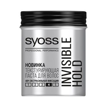 Паста Syoss Invisible Hold Текстурирующая для укладки волос 100мл