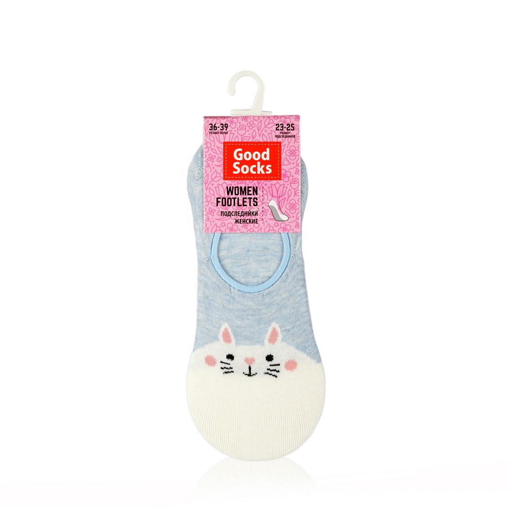 

Женские подследники Good Socks трикотажные ss21 WAT92066-85-5 Бело-голубые
